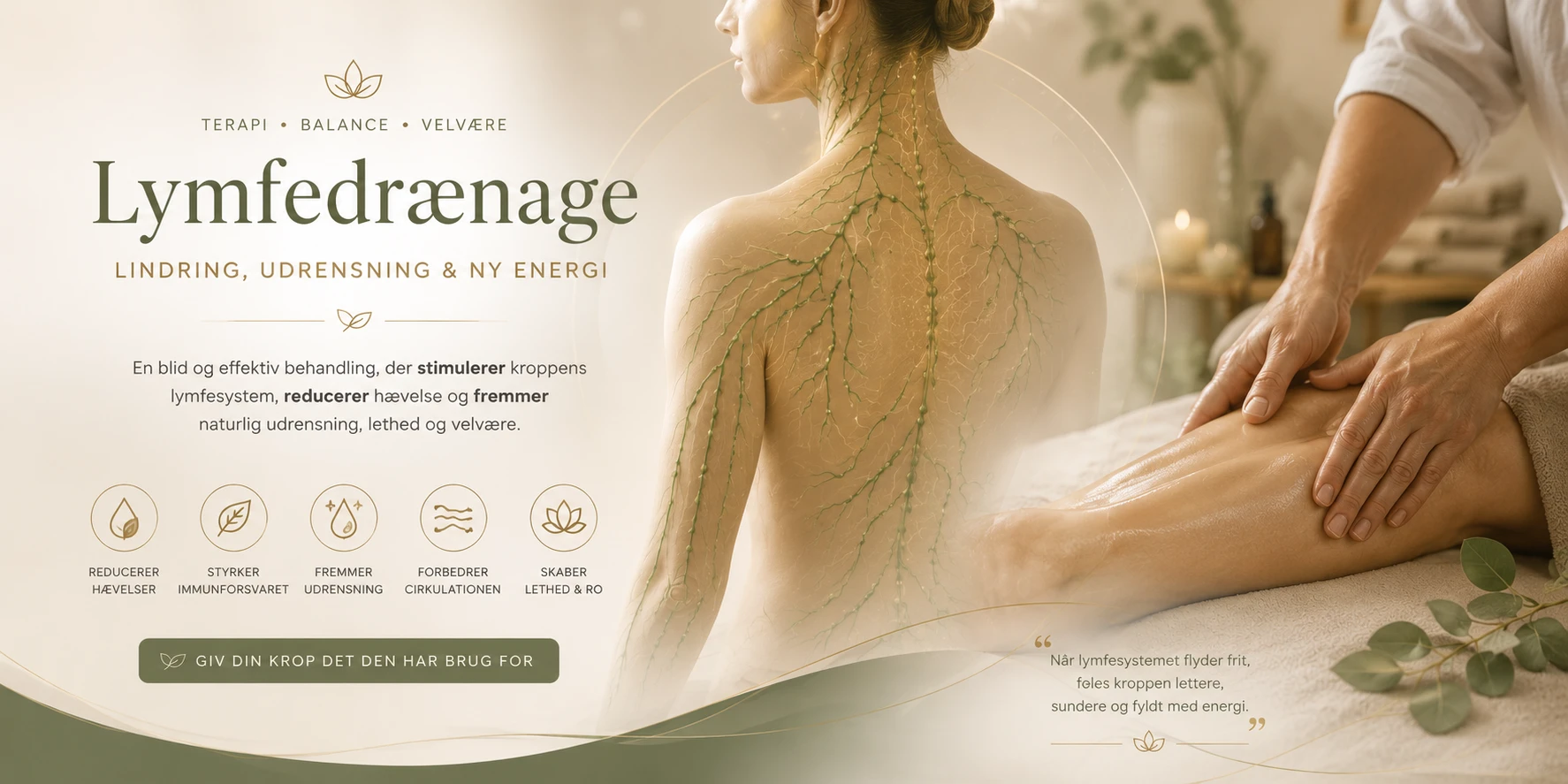 Lymfedrænage behandling hos antonioshiatsu i Hillerød